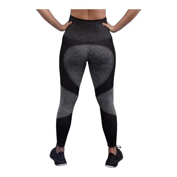 Thirdlove Black Grey Flex Seamless Compression Leggings NEW WITH TAGS - Picture 2 of 8